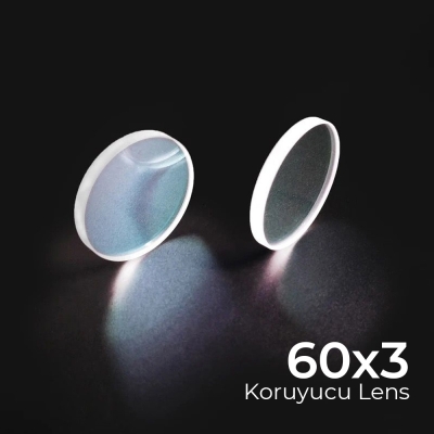 60x3 mm Koruyucu Lens